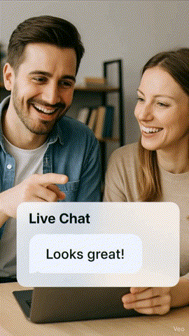 Planverse live chat feature for keeping client messages and communication organized