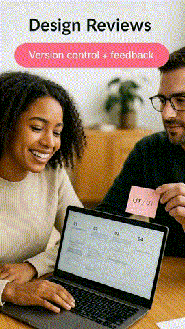 Planverse design feature for sharing work and getting fast feedback from clients